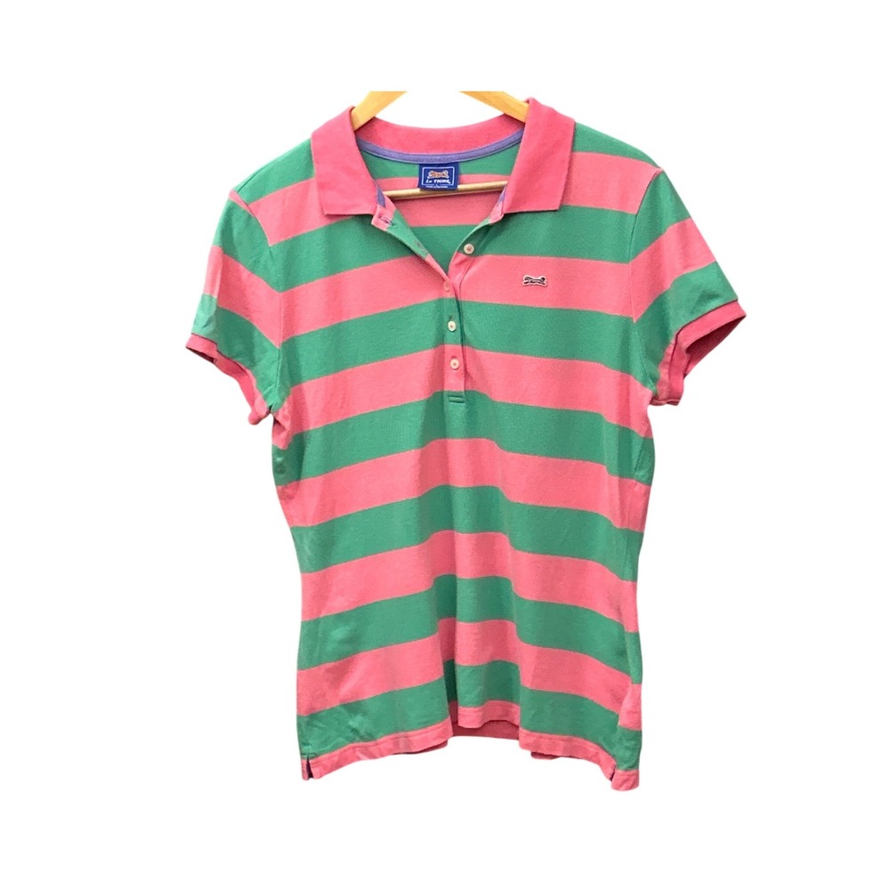 Y2K Le Tigre Polo Top Preppy Coastal Sporty Country Club Old Money Coastal Chic